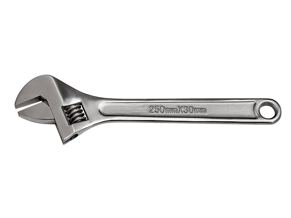 Bahco Adjustable Spanner, 300 mm Overall, 36mm Jaw Capacity, Metal Handle