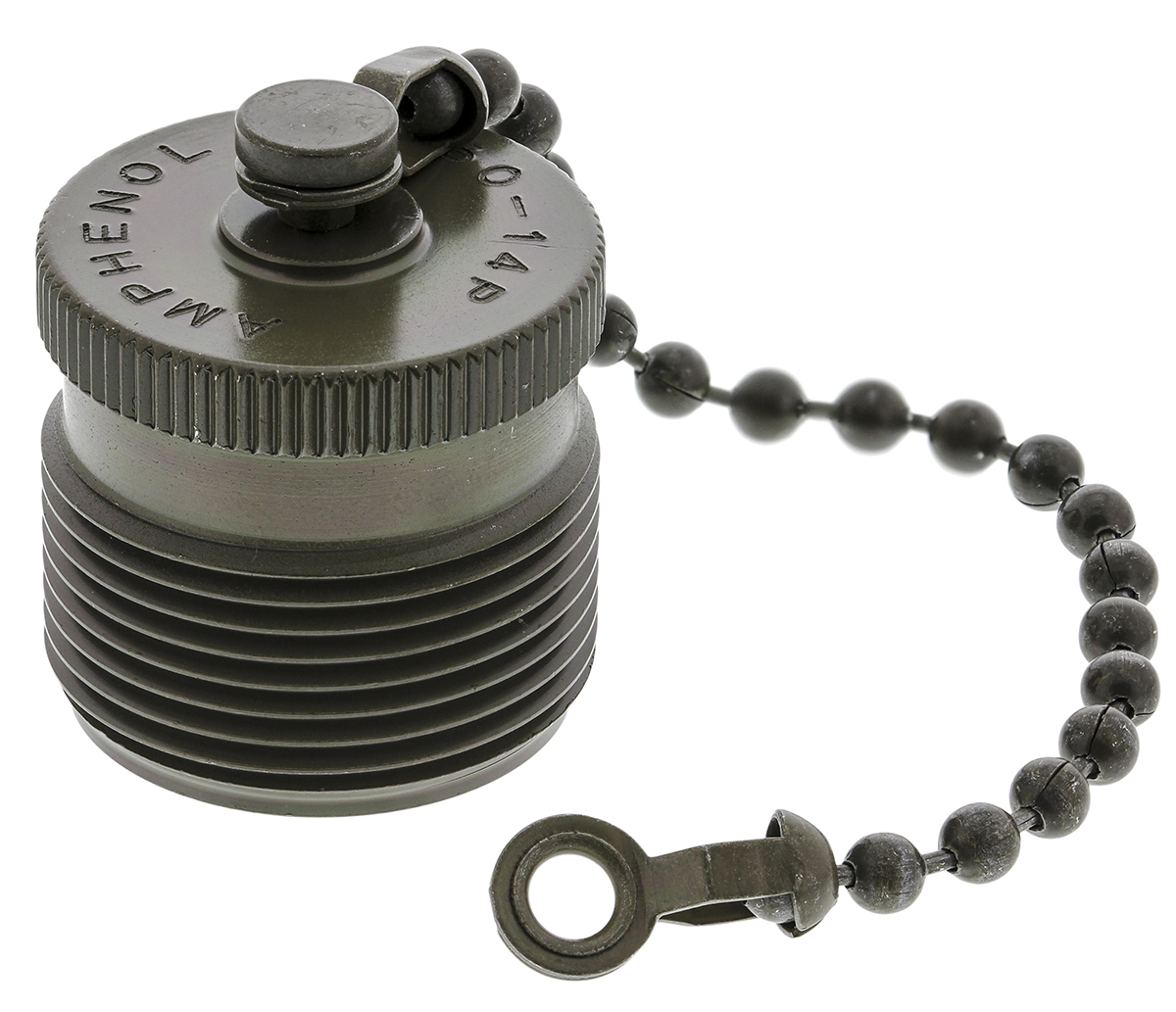 Amphenol Industrial 97 MIL-DTL-5015 Socket Dust Cap, Shell Size 20 IP66 Rated, with Olive Drab Cadmium Finish, Aluminium