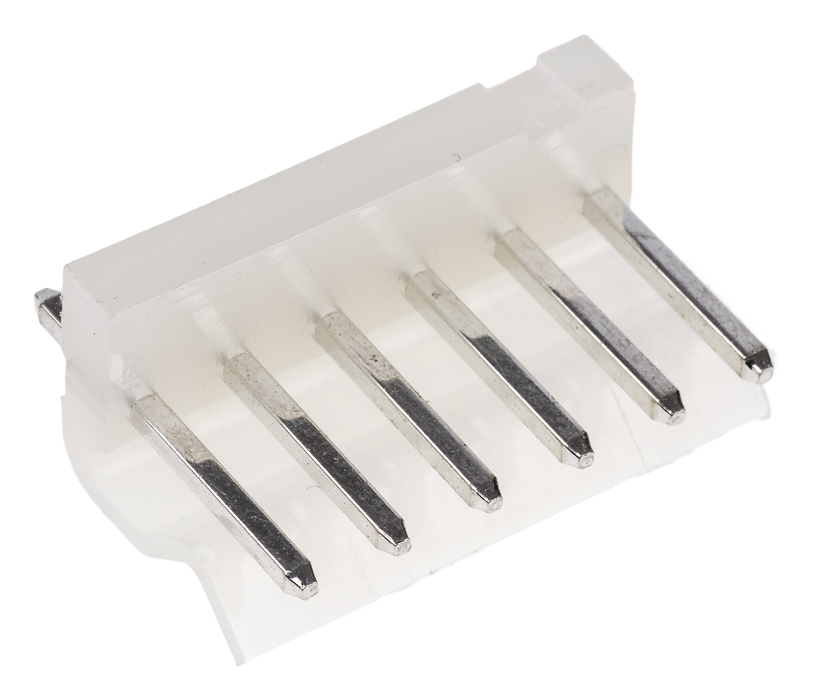 Molex KK 396 Series Straight Through Hole Pin Header, 6 Contact(s), 3.96 mm Pitch, 1 Row, Unshrouded