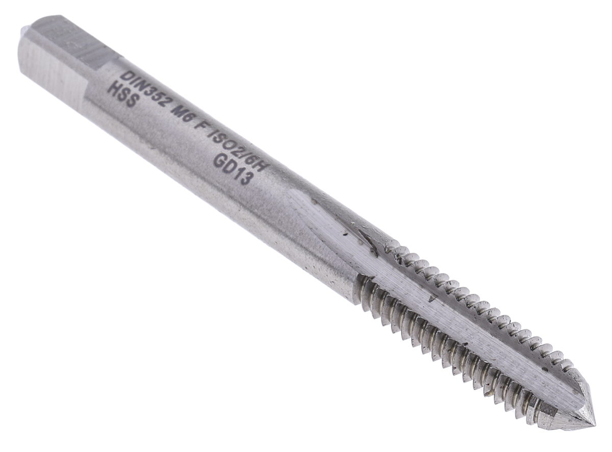 EVENTUS Threading Tap HSS 1-Piece 1.0mm Pitch Metric Standard Hand Tap M6 Thread
