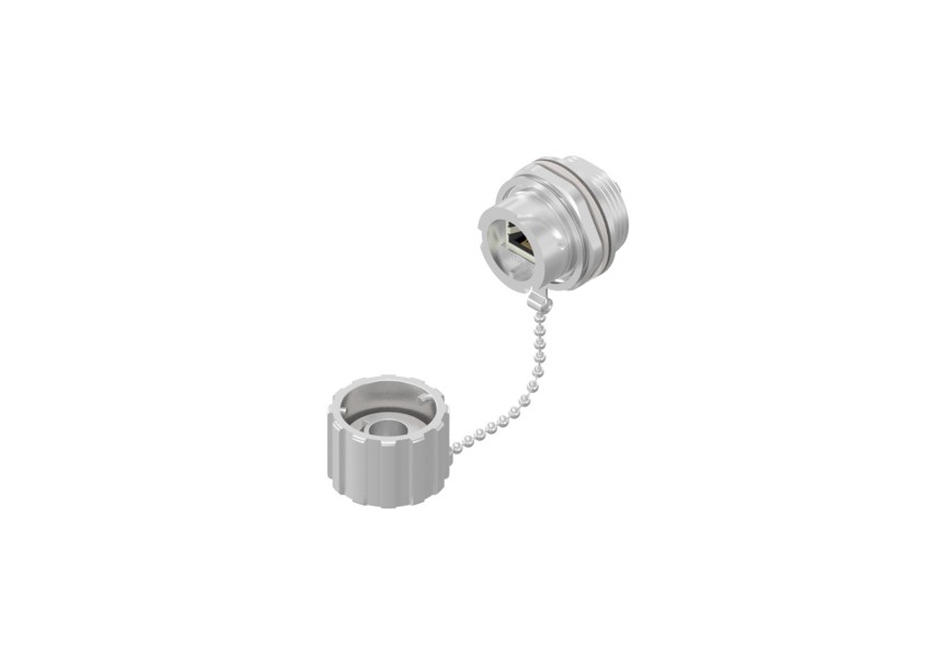 CONEC 17 Series Single-Port RJ45 Receptacle Assembly Kit, Cat6a, Shielded