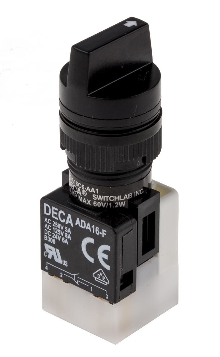 RS PRO Selector Switch - (NC/NO) 2 Positions