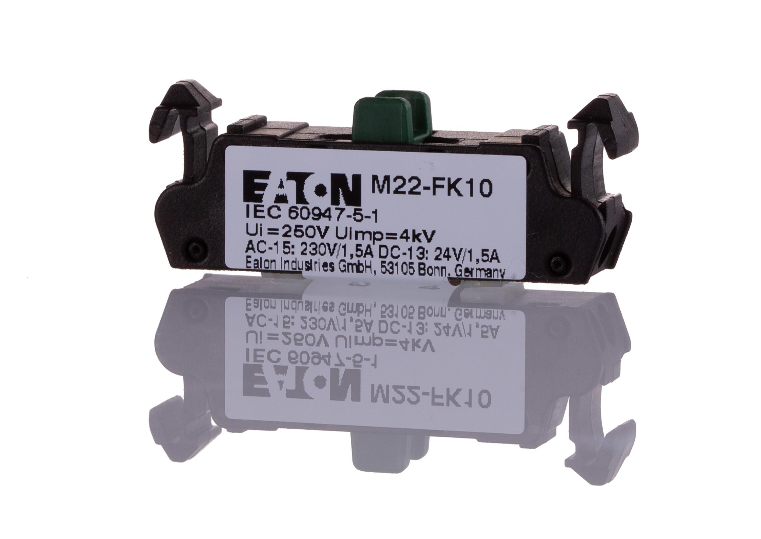 Eaton RMQ Titan M22 Series Contact Block, 24 V dc, 230V ac, 1NO