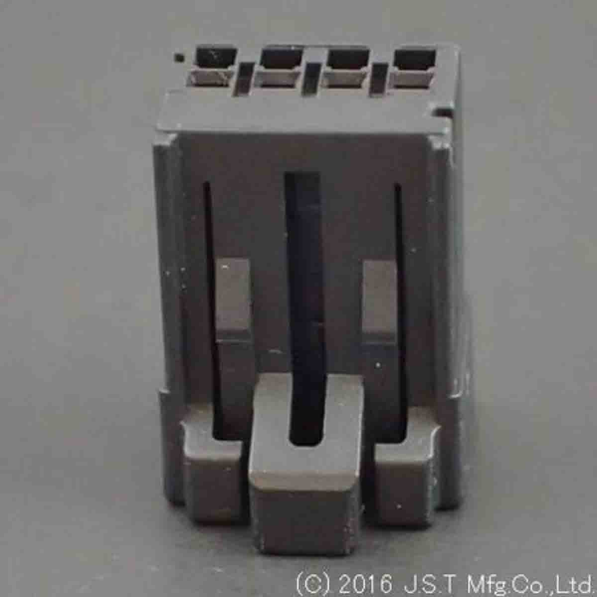 JST, J2000 Female PCB Connector Housing, 2.5mm Pitch, 4 Way, 1 Row