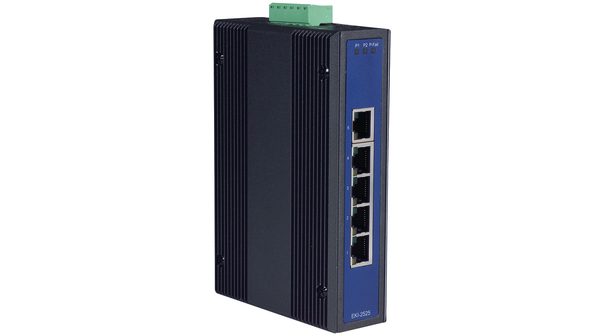 Advantech EKI Series DIN Rail, Wall Unmanaged Ethernet Switch, 5 RJ45 Ports, 100Mbit/s Transmission, 12 → 48V dc