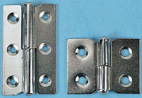 Pinet Steel Butt Hinge with a Lift-off Pin, Screw Fixing, 30mm x 40mm x 1.2mm