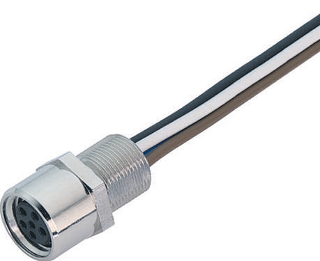 binder Female 6 way M8 to Free End Sensor Actuator Cable, 200 mm