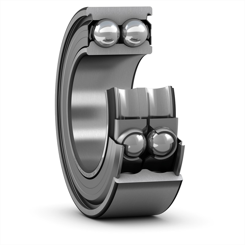 SKF 3305 A/C3 2 Row Angular Contact Ball Bearing - 25 mm ID, 62 mm OD 25.4 mm Race Width