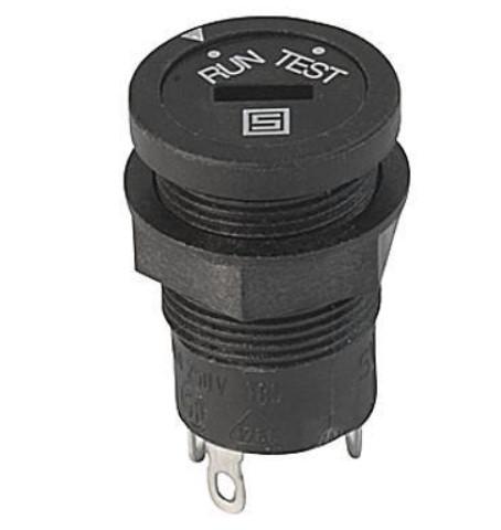 Schurter Key Selector Switch - 15.2mm Cutout Diameter 2 Positions