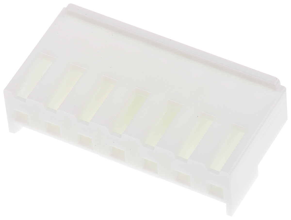 JST, VH Female Connector Housing, 3.96mm Pitch, 7 Way, 1 Row Side Entry, Top Entry