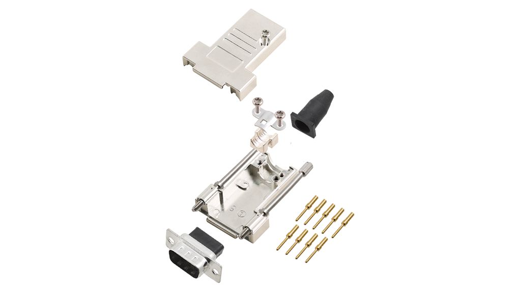 Encitech Connectors, 6355 Series D Sub Hoods For Use With For Cable