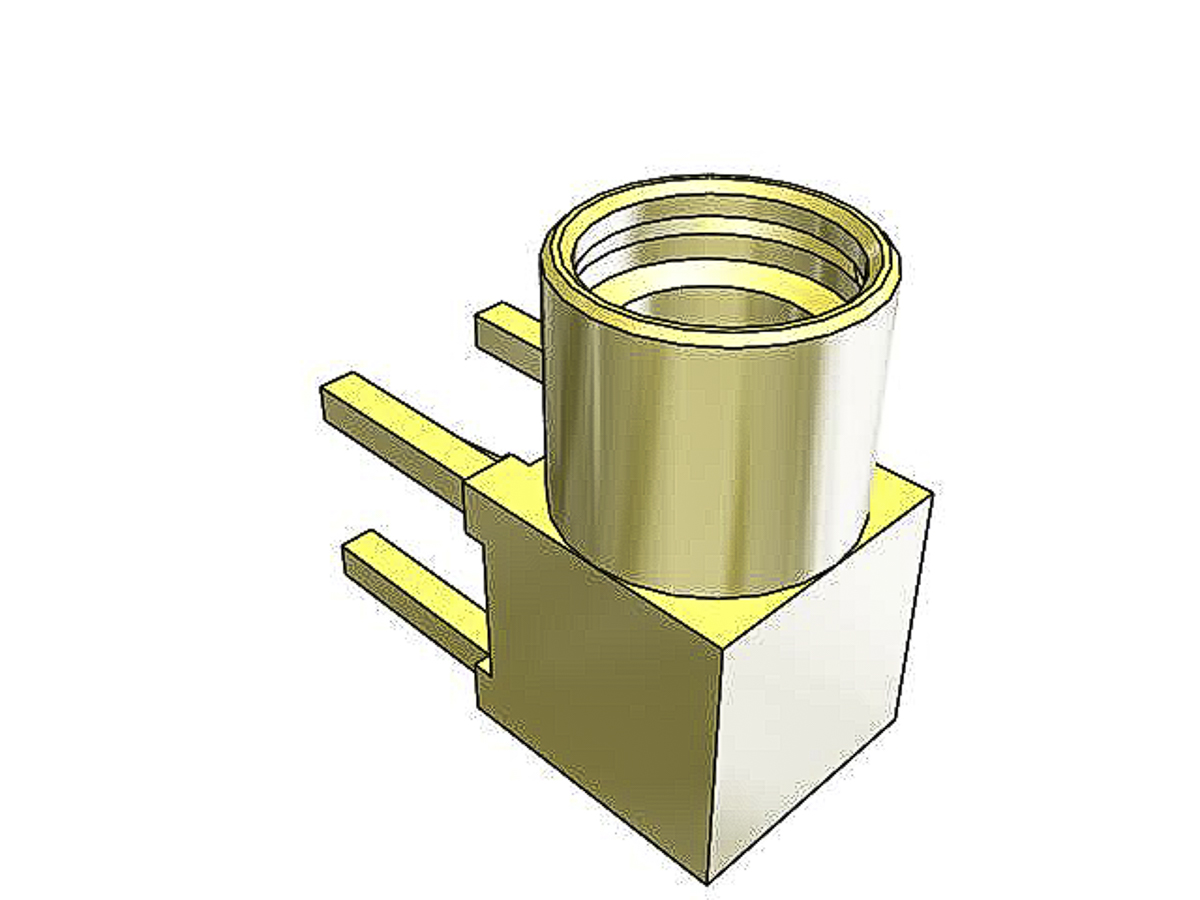 Samtec MMCX Series, Jack Through Hole MMCX Connector, 50Ω, Solder Termination, Right Angle Body