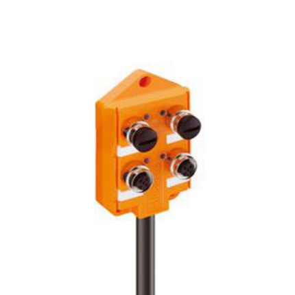 Lumberg Automation 606 Series Sensor Box, M12, 5m cable, 4 way, 4 port