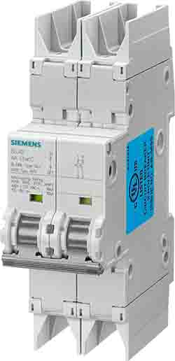 Siemens SENTRON 5SJ4 MCB, 2P, 10A Curve C, 400V AC, 60V DC, 10 kA Breaking Capacity