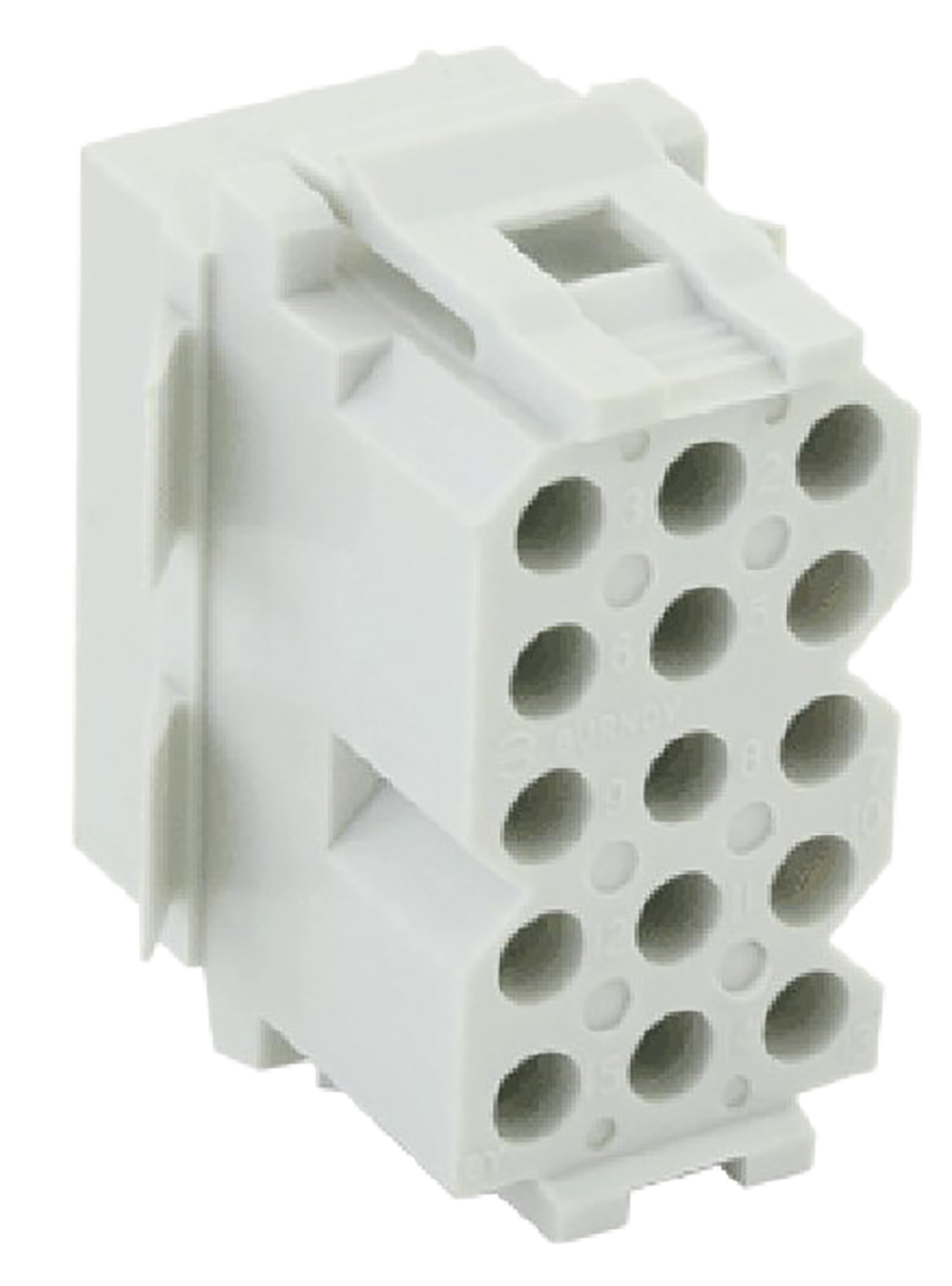 Souriau Sunbank by Eaton, SMS Female Connector Housing, 15 Way, 5 Row
