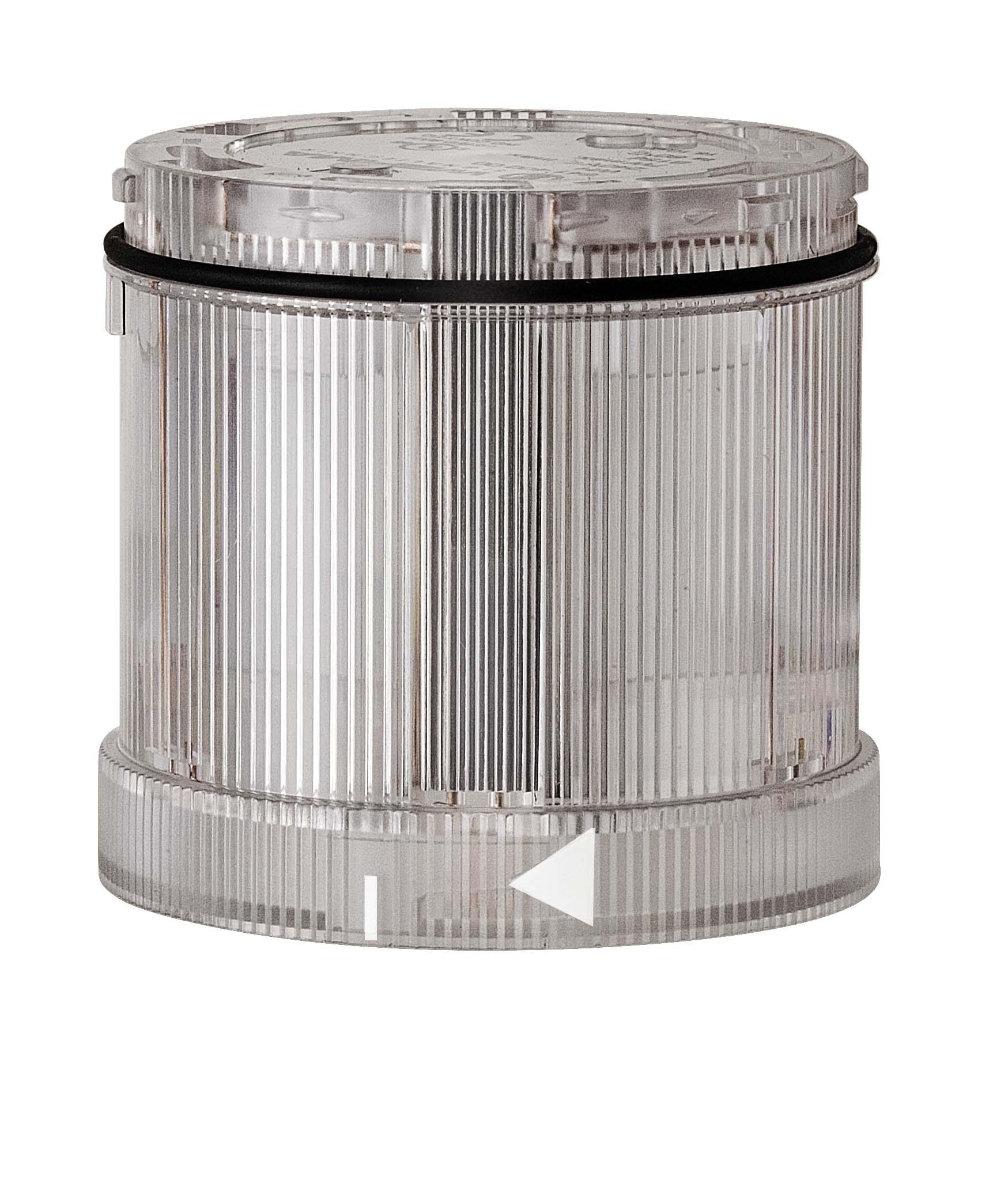 Werma KS71 Series Clear Blinking Effect Flashing Light Element, 24 V, LED Bulb, AC/DC