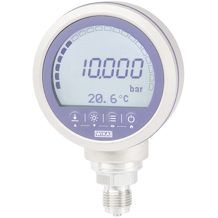 WIKA G 1/2 Digital Pressure Gauge 1000bar Bottom Entry 100mm Outside Diameter