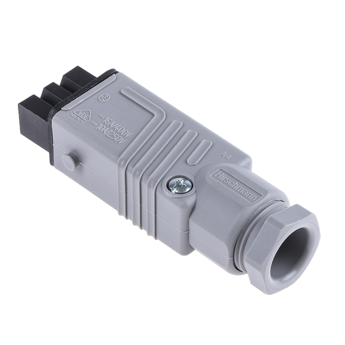 Hirschmann, ST IP54 Black, Grey Cable Mount 3P + E Heavy Duty Power Connector Socket, Rated At 16A, 250 V ac, 400 V ac