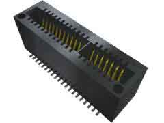 Samtec MEC1 Series Vertical Female Edge Connector, Surface Mount, 40-Contacts, 1mm Pitch, 2-Row, Solder Termination