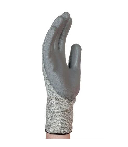 Tornado Electroflex 5 FTR Grey 13 Gauge Mixed Cut Fibre Work Gloves, Size 9, Polyurethane Coating