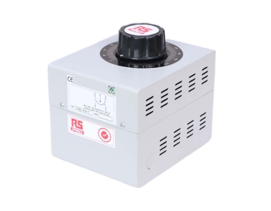 RS PRO 1 Phase 720VA Variac, 1 Output, 240V, 3A