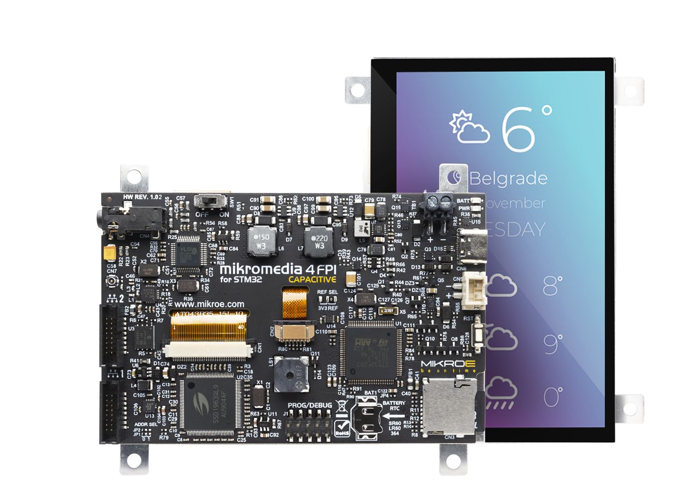 MikroElektronika MIKROE-4315 TFT LCD Display Module / Touch Screen, 4.3in, 480 x 270pixels