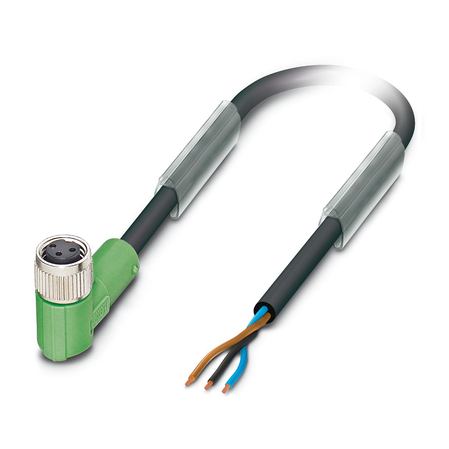 Phoenix Contact Female 3 way M8 to 3 way Unterminated Sensor Actuator Cable, 1.5 m