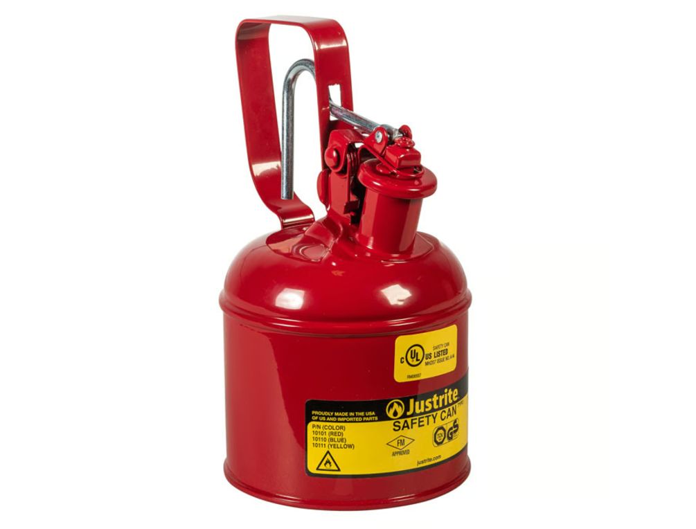 Justrite Steel Safety Can, 0.25gal