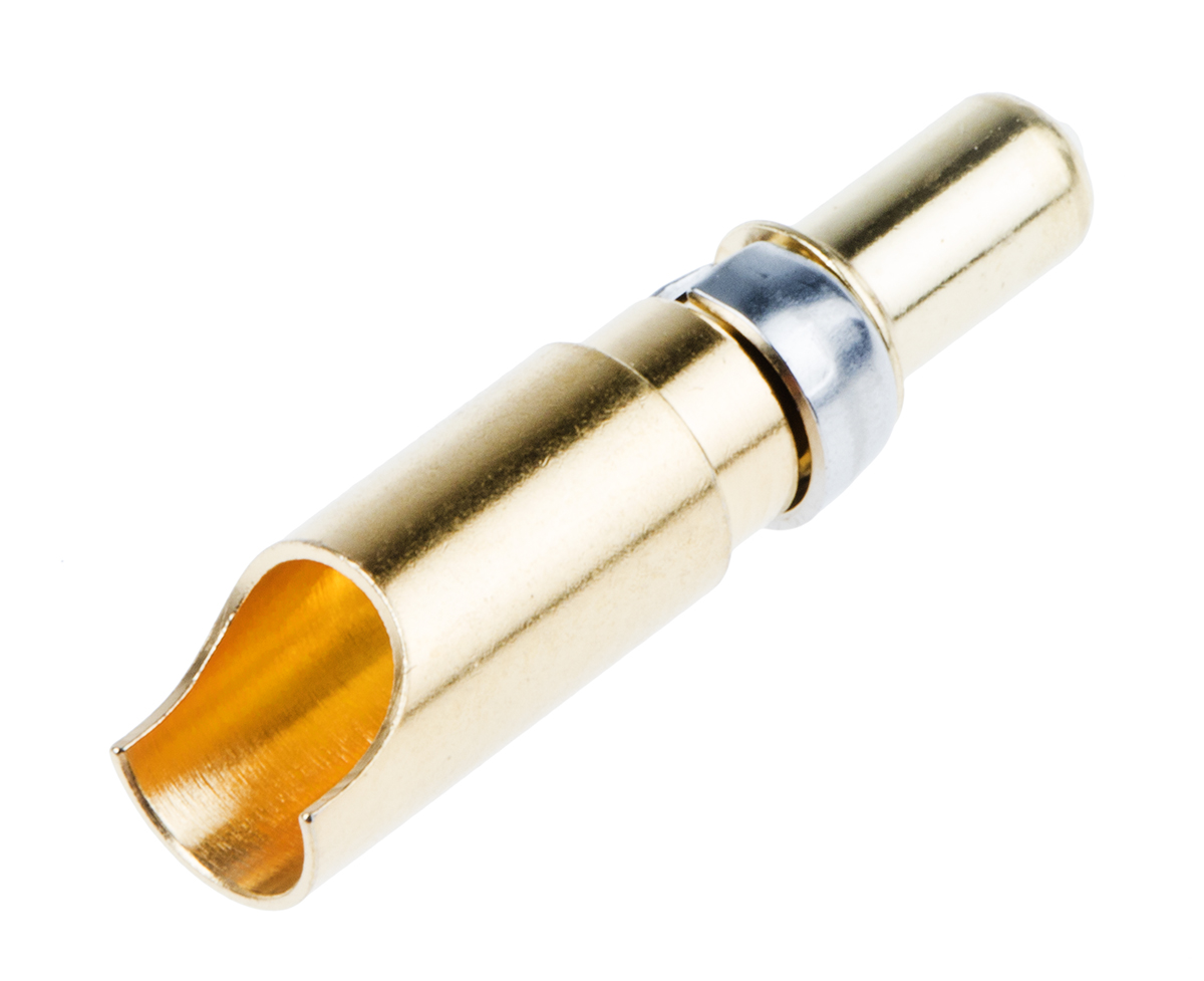 RS PRO , Straight , Male Gold , Copper Alloy , Backplane Connector Contact