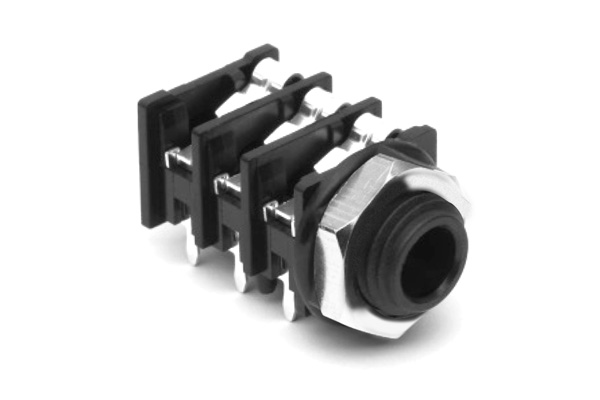 Amphenol Industrial Jack Connector 1/4 in Chassis Mount Phone Jack Socket 10A