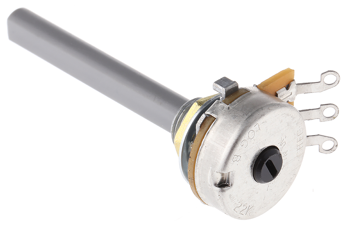 TE Connectivity 23 22kΩ Rotary Potentiometer 1-Gang Panel Mount, 1624156-2