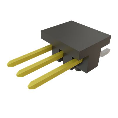 Samtec TSM Series Horizontal Surface PCB Header, 3 Contact(s), 2.54 mm Pitch, 1 Row, Unshrouded