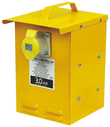 Carroll & Meynell 3kVA Site Transformer, 230V ac Primary, ±55V ac Secondary, 27A O/P