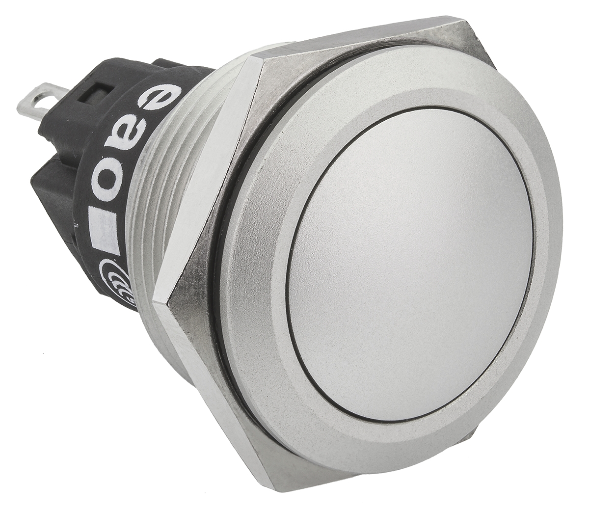 EAO 82 Series Push Button Switch, Momentary, Panel Mount, 22.3mm Cutout, SPDT, 240V, IP65, IP67
