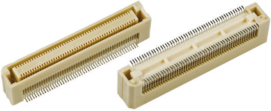 Hirose FunctionMAX FX8C Series Straight Surface Mount PCB Socket, 80-Contact, 2-Row, 0.6mm Pitch, Solder Termination