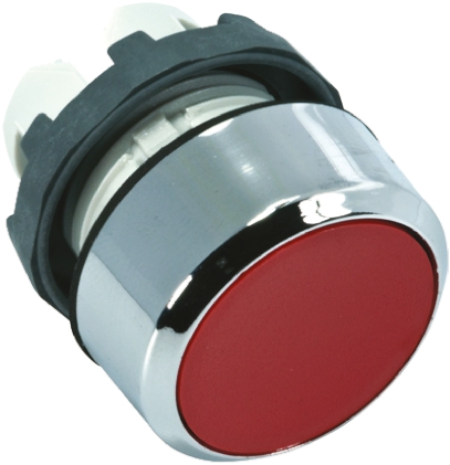 ABB Modular Series Red Momentary Push Button Head, 22mm Cutout, IP66
