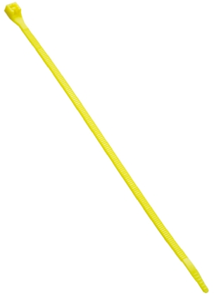 HellermannTyton Cable Tie, Releasable, 195mm x 4.7 mm, Yellow Polyamide 6.6 (PA66), Pk-25
