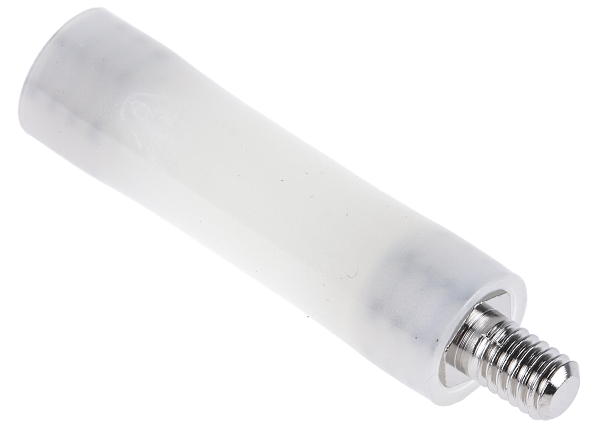 RS PRO Standoff, M4 x M4 Thread, 30mm Body, Nylon 66, Male/Female, 6mm Stud