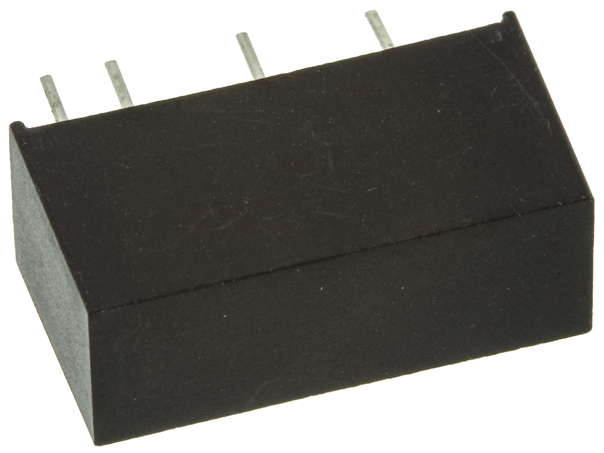 TRACOPOWER TMH DC-DC Converter, 15V dc/ 130mA Output, 10.8 → 13.2 V dc Input, 2W, Through Hole, +85°C Max Temp