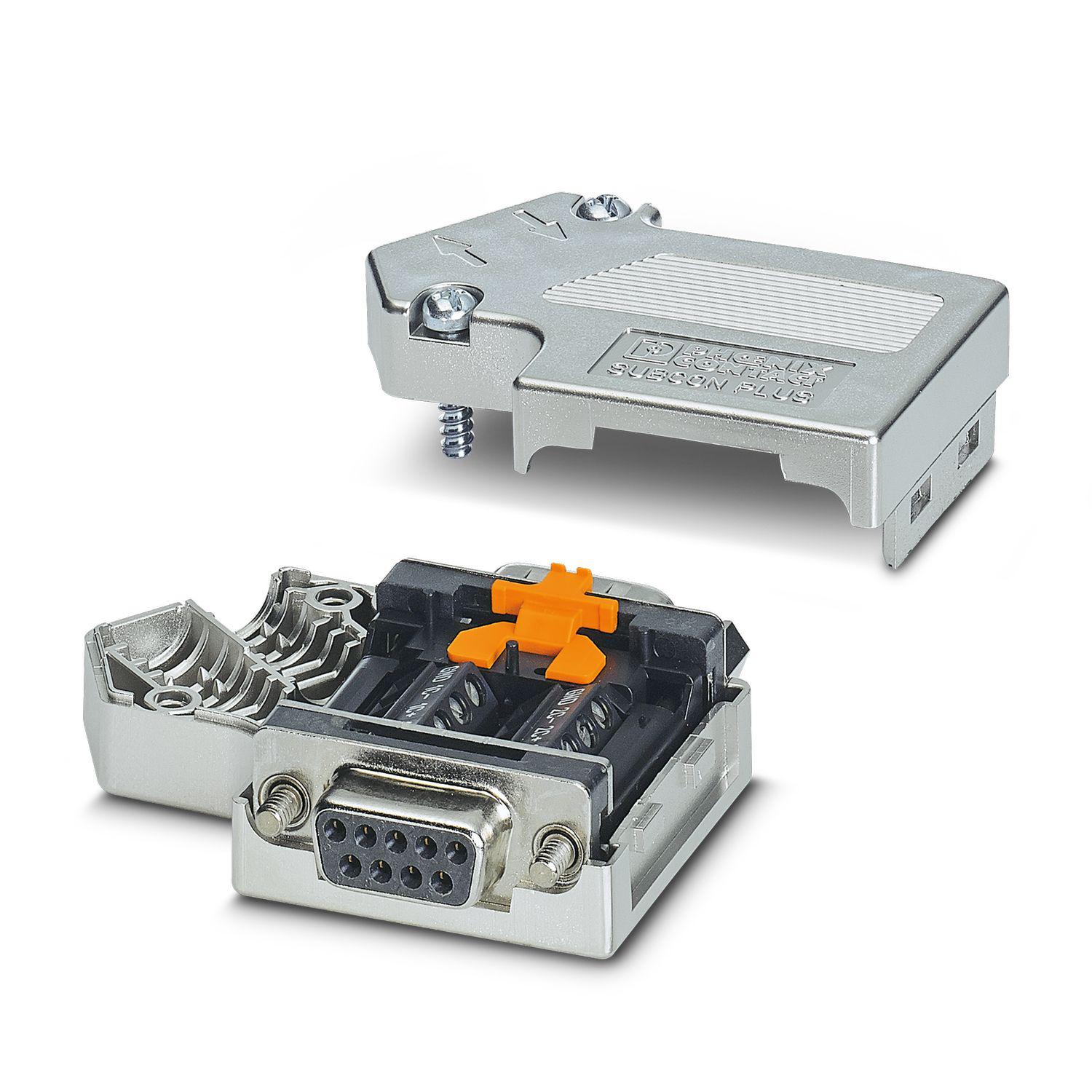 Phoenix Contact SUBCON-PLUS-CAN/PG 9 Way Cable Mount D-sub Connector Male/Female, 2.77mm Pitch