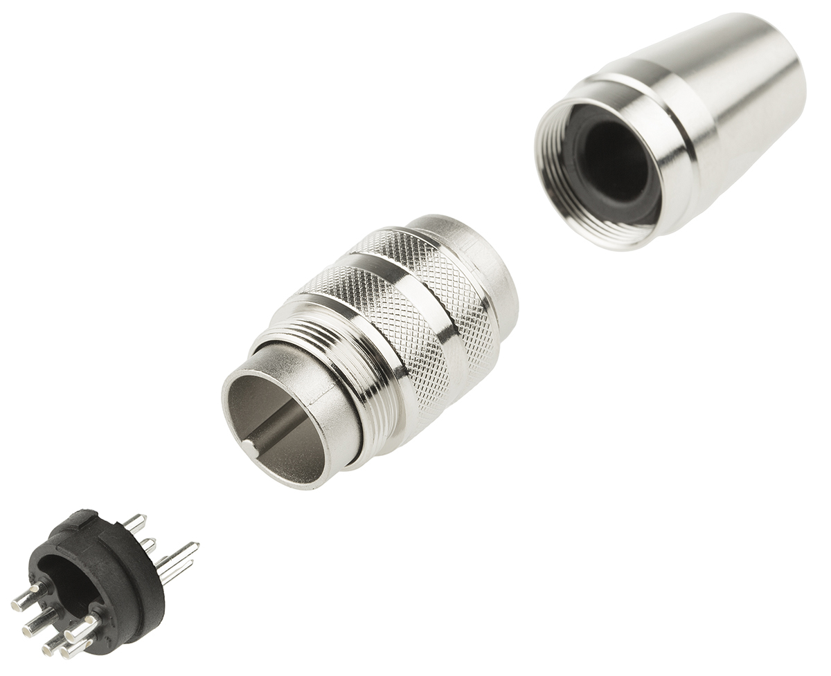 Amphenol Industrial, C 091 D 5 Pole M16 Din Plug, 5A, 100 V ac/dc IP67, Male, Cable Mount