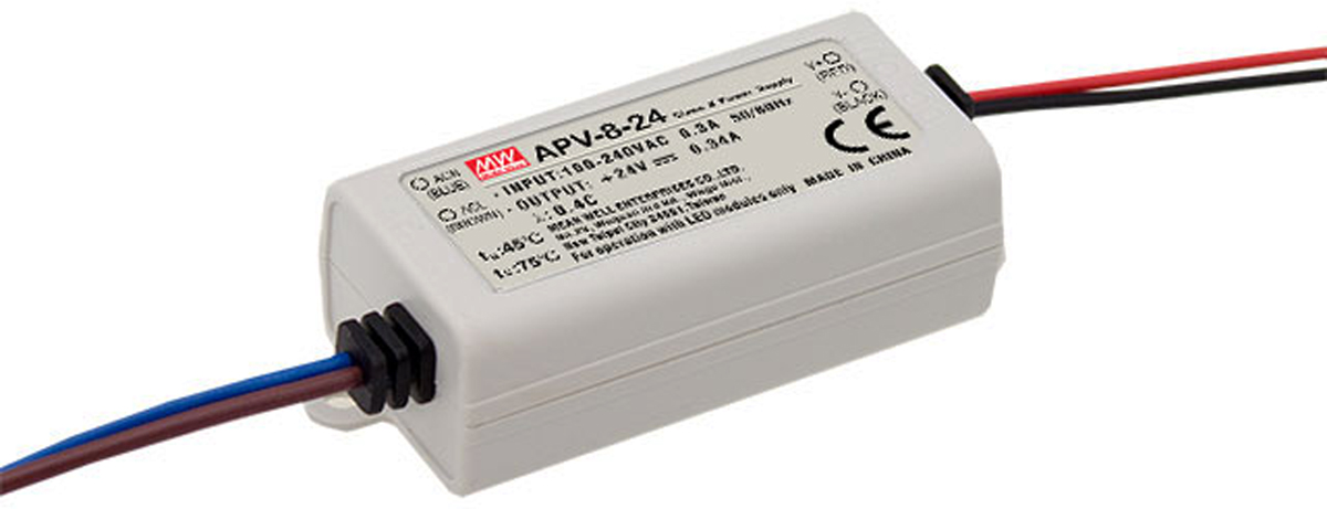 MEAN WELL LED Driver, 24V Output, 8W Output, 0 → 340mA Output, Constant Voltage