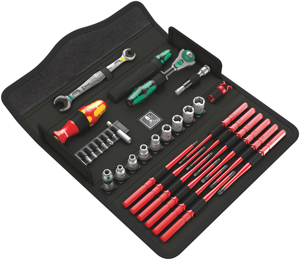 Wera 35 Piece Kraftform Kompakt W 2 Maintenance Tool Kit with Box, Yes