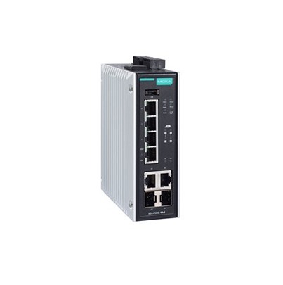 MOXA EDS-P506E-4PoE-2GTXSFP, Managed 6 Port Ethernet Switch With PoE RJ-45