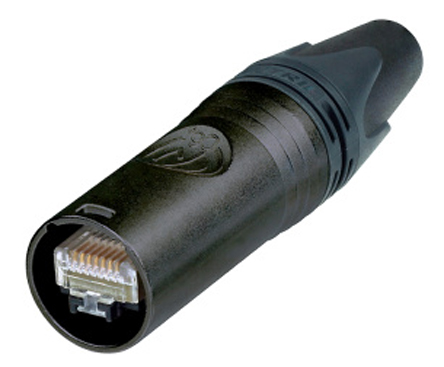 Neutrik etherCON Series Male RJ45 Connector, Cable Mount, Cat6a Straight 8 -Way
