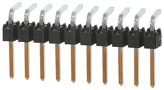 Molex C-Grid III Series Right Angle Through Hole Pin Header, 15 Contact(s), 2.54 mm Pitch, 1 Row, Unshrouded