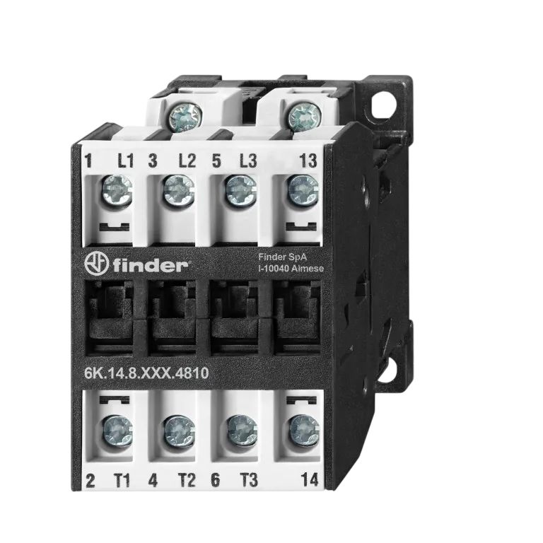 Finder 6K Contactor, 110 V Coil, 4-Pole, 10 A, 4 kW 110 V, 4 NO, 400V