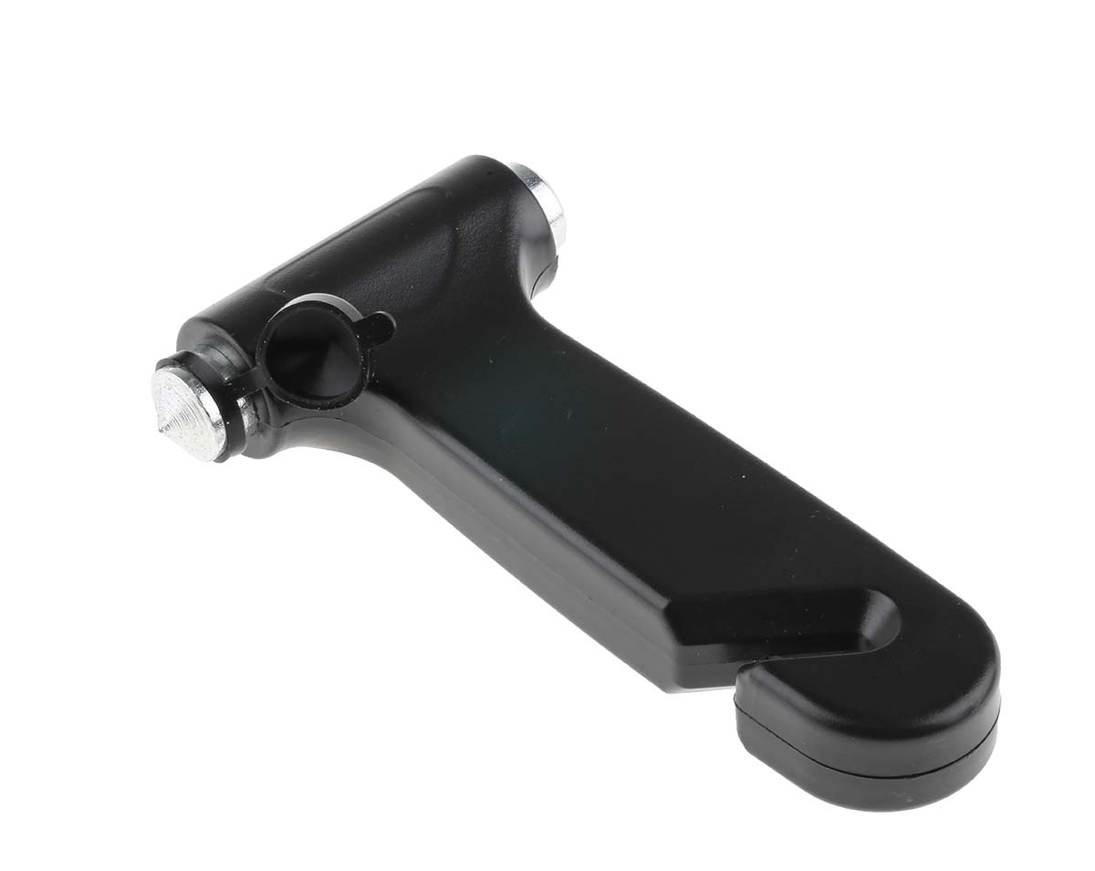 RS PRO Black Emergency Break Glass Hammer Emergency Hammer 125mm