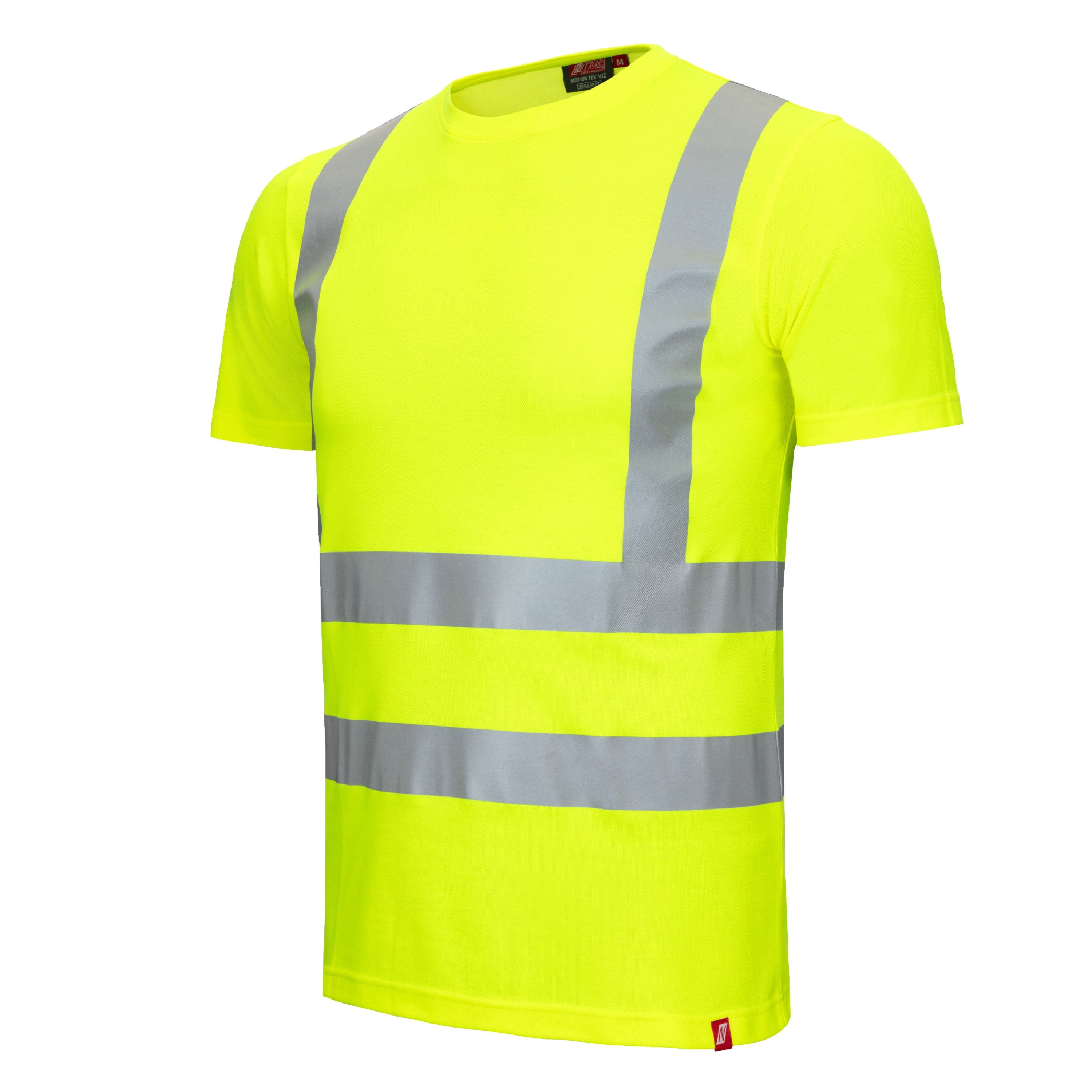NITRAS SAFETY 7008 Fluorescent Yellow Unisex Hi Vis T-Shirt, S