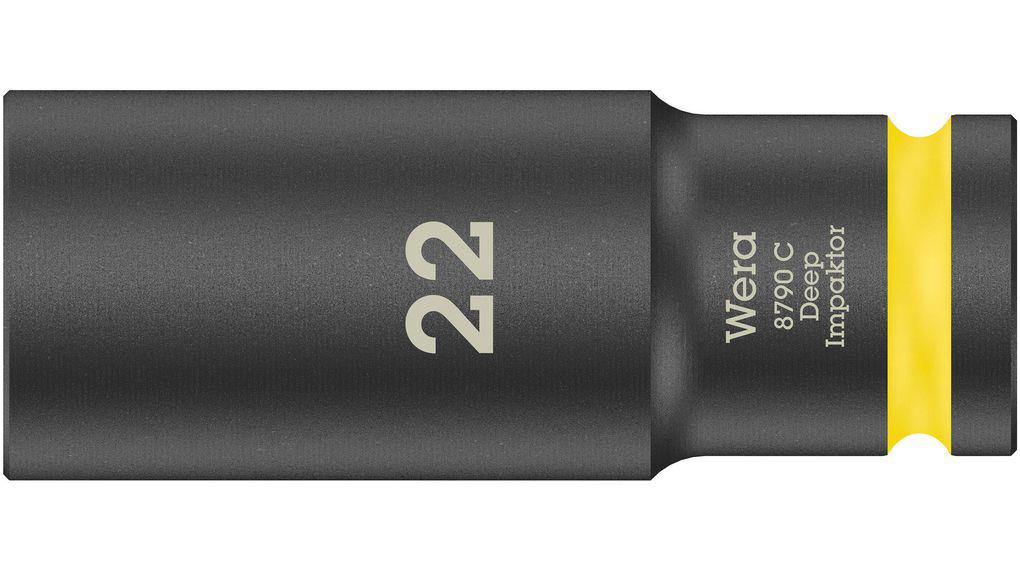 Wera 83mm, 1/2 in Drive Impact Socket, 150 mm length